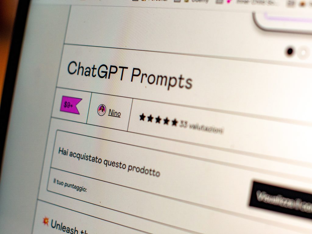 What are ChatGPT prompts? - Image by Emiliano Vittoriosi -unsplash
